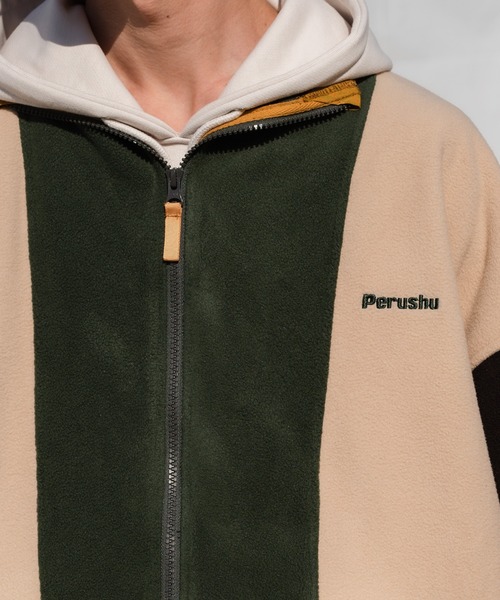 「Perushu」 ブルゾン LARGE チャコールグレー メンズ_画像3