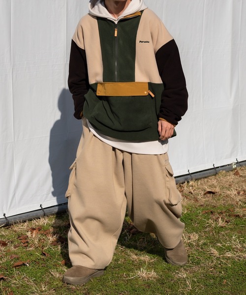 「Perushu」 ブルゾン LARGE チャコールグレー メンズ_画像4