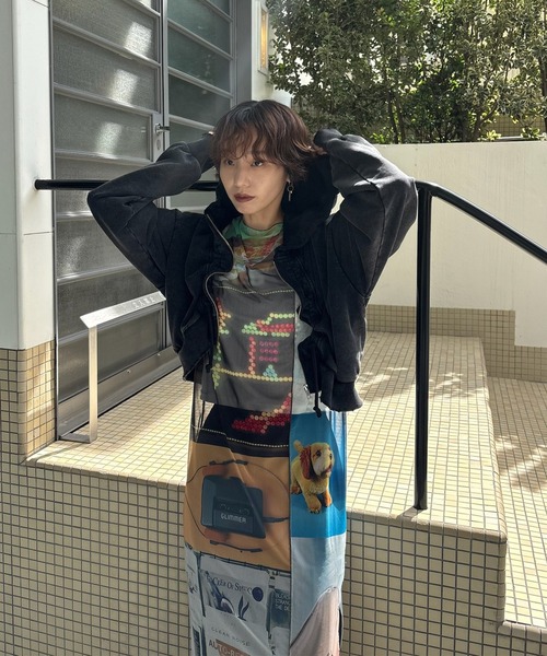 Ameri（アメリ） パーカー OYSTER SILHOUETTE HOODIE レディース
