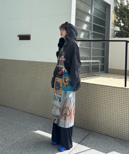 Ameri（アメリ） パーカー OYSTER SILHOUETTE HOODIE レディース