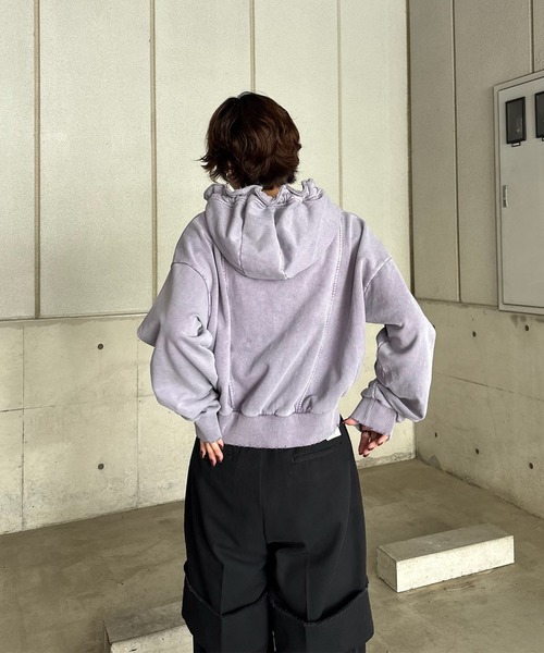 Ameri（アメリ） パーカー OYSTER SILHOUETTE HOODIE レディース