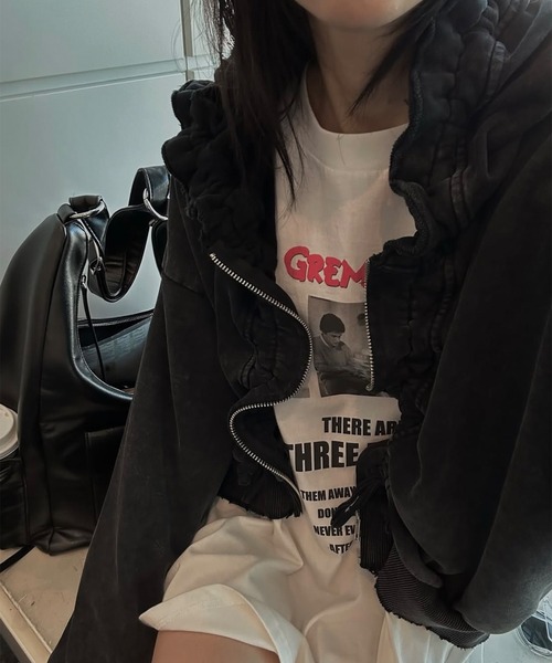 Ameri（アメリ） パーカー OYSTER SILHOUETTE HOODIE レディース