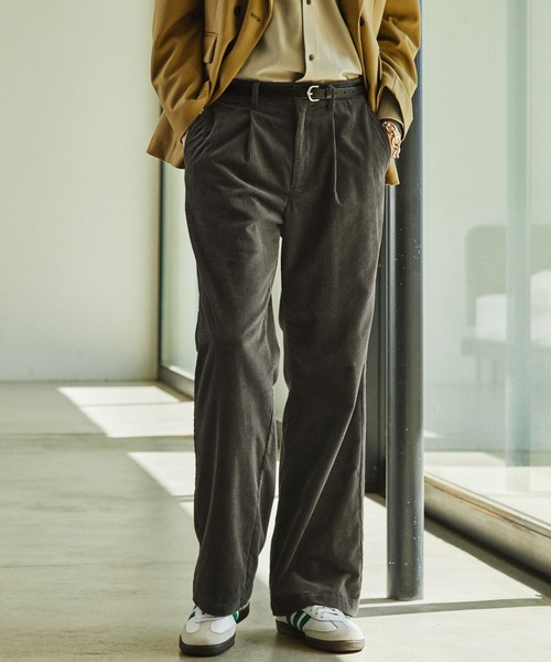 「EMMA CLOTHES」 スラックス M オリーブ メンズ_画像2