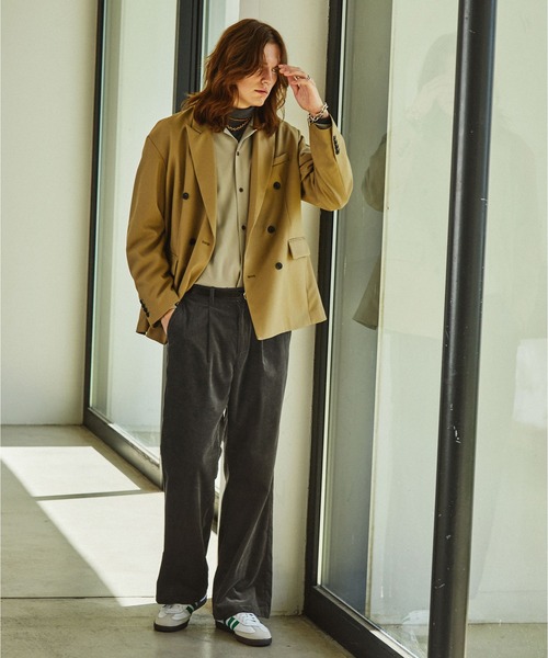 「EMMA CLOTHES」 スラックス M オリーブ メンズ_画像3