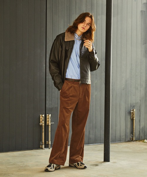 「EMMA CLOTHES」 スラックス M オリーブ メンズ_画像5