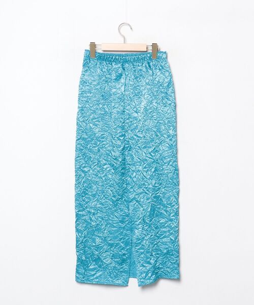 「Simplicite」 ロングスカート - ブルー レディース_画像2