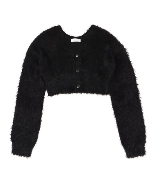 「ACLENT」 ニットボレロ FREE ブラック レディース_画像4