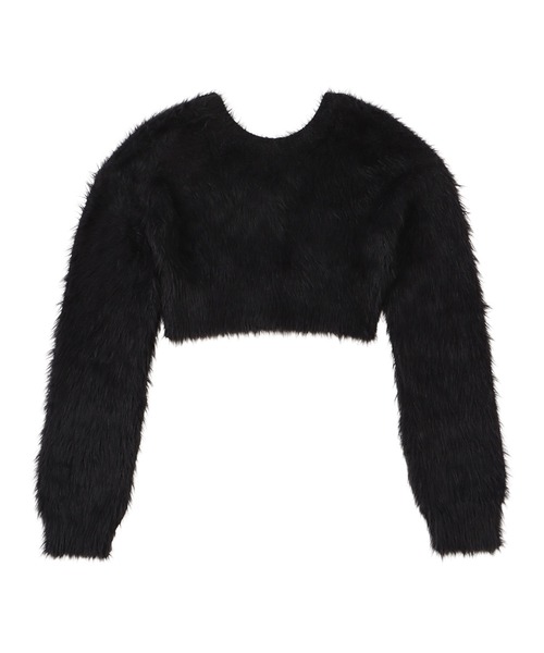 「ACLENT」 ニットボレロ FREE ブラック レディース_画像5