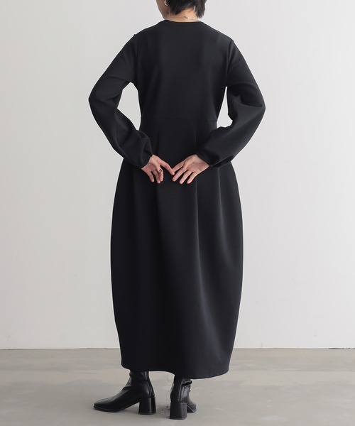 「for/c」 長袖ワンピース L ブラック レディース_画像3