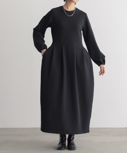 「for/c」 長袖ワンピース L ブラック レディース_画像4