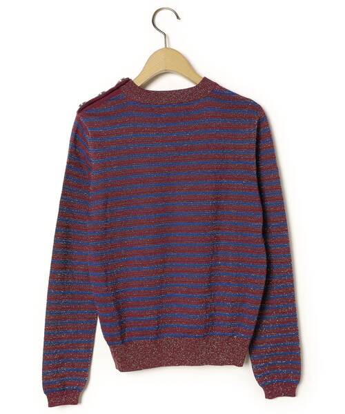 「CARVEN」 長袖ニット S パープル レディース_画像2