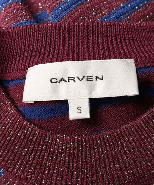「CARVEN」 長袖ニット S パープル レディース_画像3