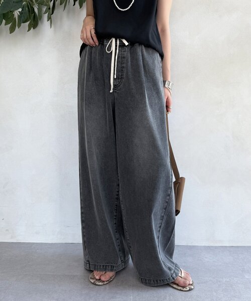 「DouDou」 デニムパンツ 36 ブルー レディース_画像6