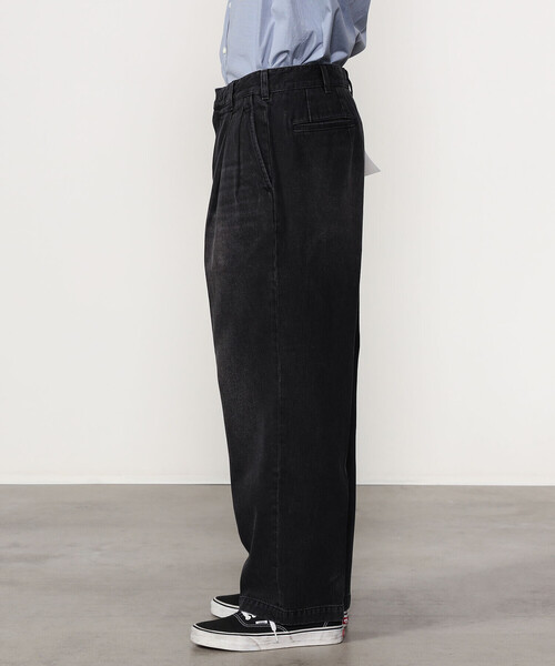 FARAH（ファーラー） ジーンズ | ツータック ワイドデニムパンツ MEN