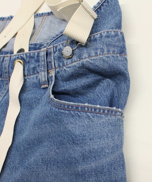 「RNA」 デニムパンツ MEDIUM ライトインディゴブルー レディース_画像6