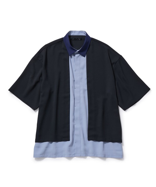 「JUNRED」 半袖シャツ L サックスブルー メンズ_画像3