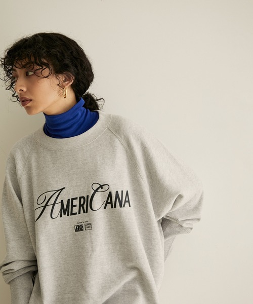 AMERICANA(アメリカーナ) スウェットカットソー FREE グレー AMERICANA(アメリカーナ) スウェットカットソー FREE グレー