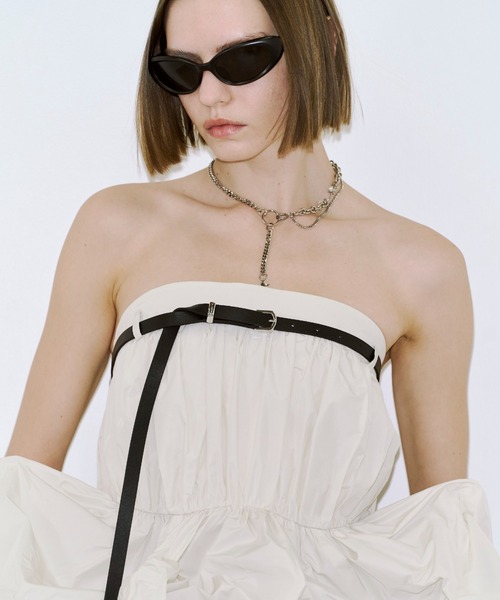 JOSE MOON（ジョゼムーン） ブラウス シャツ FOLD TAFFETA BLOUSE