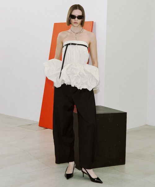JOSE MOON（ジョゼムーン） ブラウス シャツ FOLD TAFFETA BLOUSE
