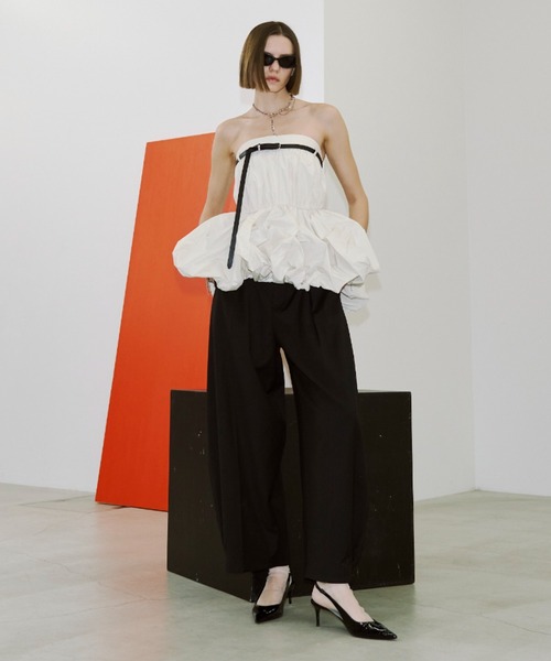 JOSE MOON（ジョゼムーン） ブラウス シャツ FOLD TAFFETA BLOUSE