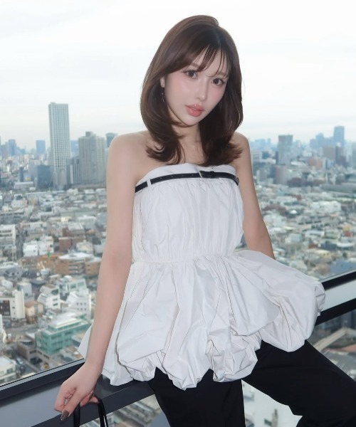 JOSE MOON（ジョゼムーン） ブラウス シャツ FOLD TAFFETA BLOUSE