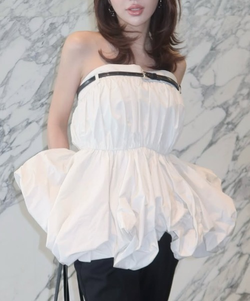 サンドレスムーン　ブラウス JOSE MOON（ジョゼムーン） ブラウス シャツ FOLD TAFFETA BLOUSE
