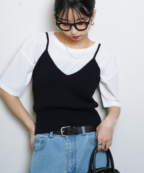 キャミソール ニットキャミソール ビスチェ : ZOZOTOWN Yahoo!店
