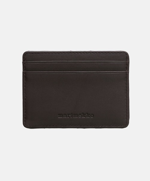 新品未使用　marimekko 型押し　ケース　カードケース　黒　廃盤 marimekko - 【marimekko(マリメッコ)】unikko型押し カードケース