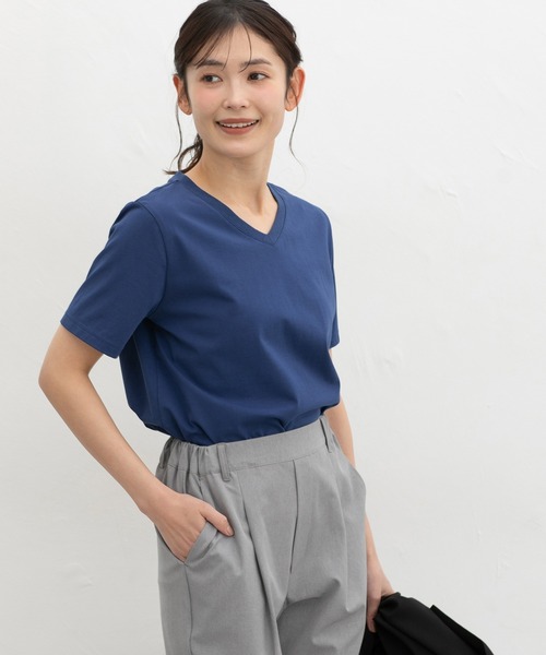 Honeys（ハニーズ） tシャツ 半袖 「ハニさら・接触冷感・UVカット