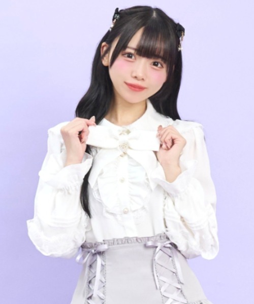 Secret Honey（シークレットハニー） ブラウス シャツ 袖ピンタック