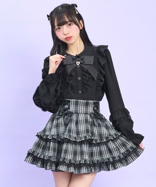Secret Honey（シークレットハニー） ブラウス シャツ 袖ピンタック