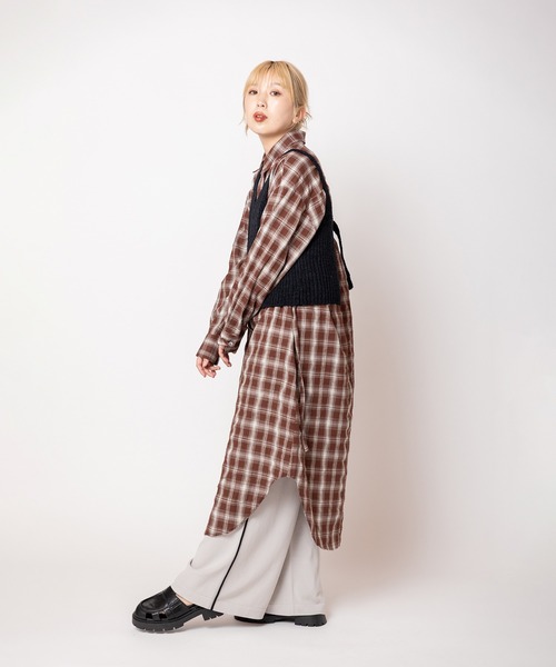 総額17380円　オズモーシス　リブニットベスト　スカート　まとめ売り　ブラック OSMOSIS（オズモーシス） ベスト ジレ 2WAYリブニットビスチェ