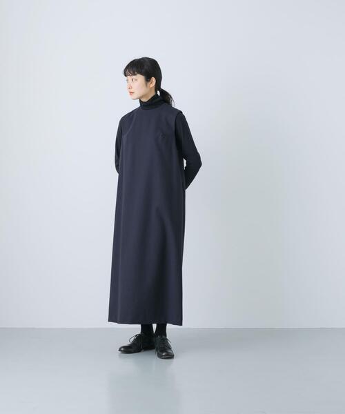 「かぐれ」 ノースリーブワンピース FREE ネイビー レディース_画像4