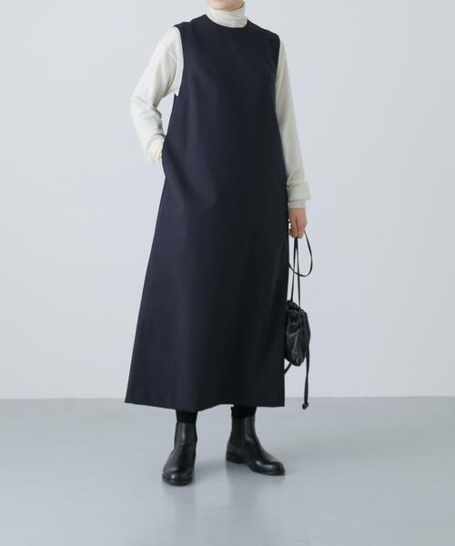 「かぐれ」 ノースリーブワンピース FREE ネイビー レディース_画像7