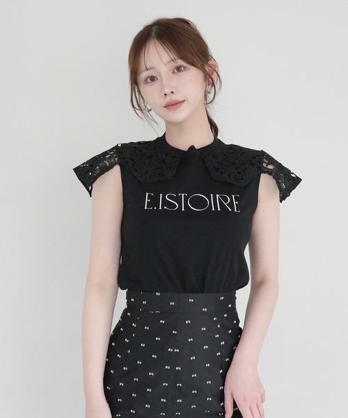 EIMY ISTOIRE（エイミーイストワール） tシャツ EIMY SIGNATURE LACE
