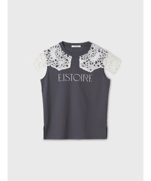 EIMY ISTOIRE（エイミーイストワール） tシャツ EIMY SIGNATURE LACE