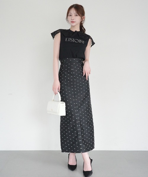 EIMY ISTOIRE（エイミーイストワール） tシャツ EIMY SIGNATURE LACE