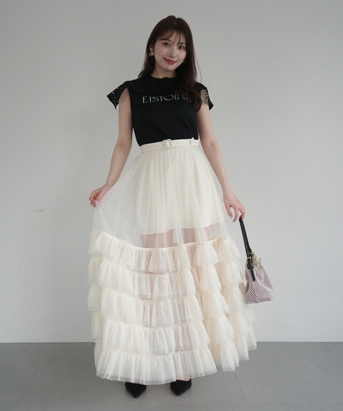 EIMY ISTOIRE（エイミーイストワール） tシャツ EIMY SIGNATURE LACE