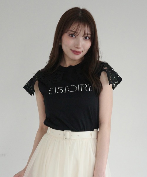 EIMY ISTOIRE（エイミーイストワール） tシャツ EIMY SIGNATURE LACE