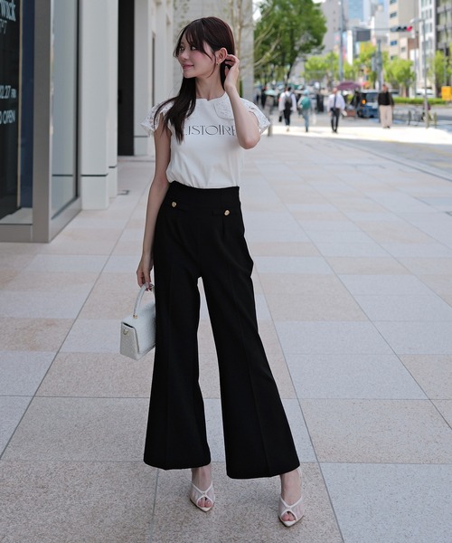 EIMY ISTOIRE（エイミーイストワール） tシャツ EIMY SIGNATURE LACE