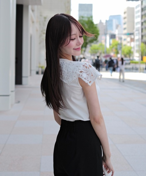EIMY ISTOIRE（エイミーイストワール） tシャツ EIMY SIGNATURE LACE
