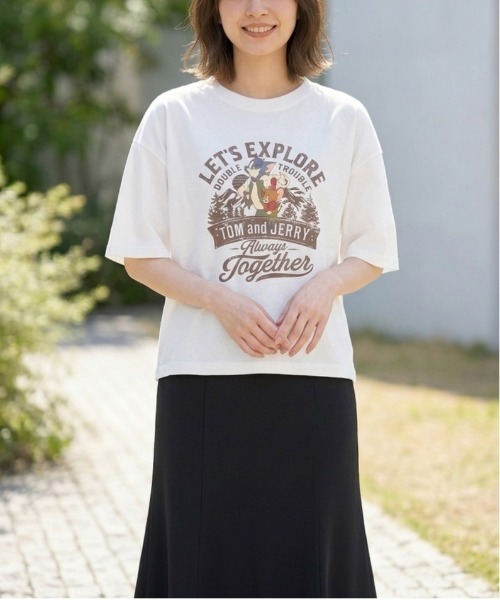 tシャツ 「TOM ＆ JERRY/トムとジェリー」キャラクタープリント半袖T