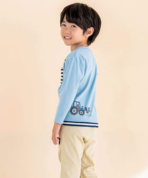 「Noeil aime BeBe」 「KIDS」長袖カットソー 90cm ブルー キッズ_画像2