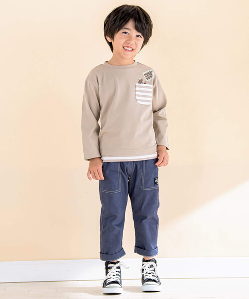 「Noeil aime BeBe」 「KIDS」長袖カットソー 90cm ブルー キッズ_画像3
