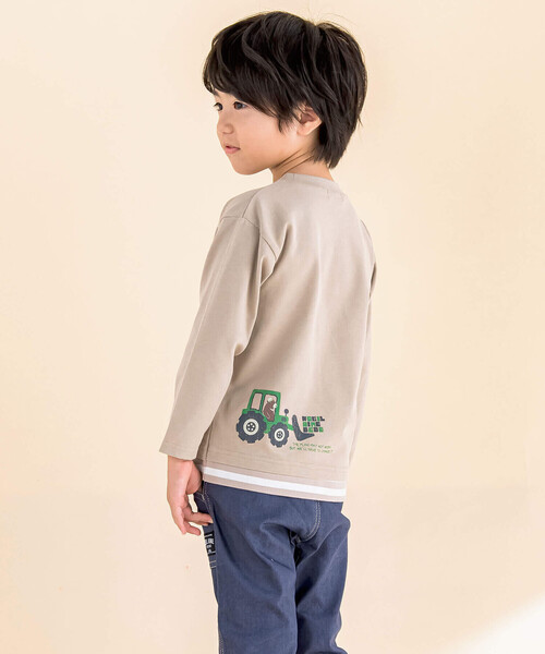 「Noeil aime BeBe」 「KIDS」長袖カットソー 90cm ブルー キッズ_画像4