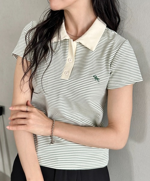 tシャツ 半袖 POLOCHAMPS(ポロチャンプス)/ワンポイント刺繍