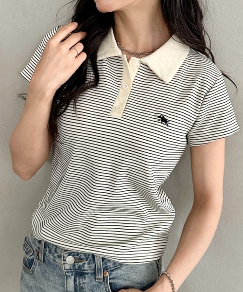 tシャツ POLOCHAMPS(ポロチャンプス)/ワンポイント刺繍 ポロシャツ
