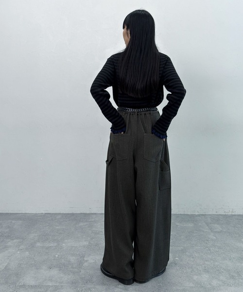 「niko and...」 ニットカーディガン LARGE モカ レディース_画像8