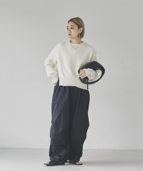 「TODAYFUL」 イージーパンツ 36inch ホワイト レディース_画像10