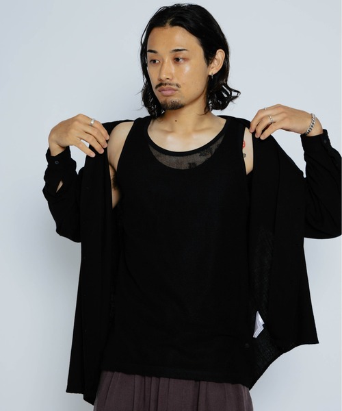 THE BOLDMAN タンクトップ Mesh Tank Top / メッシュタンクトップ